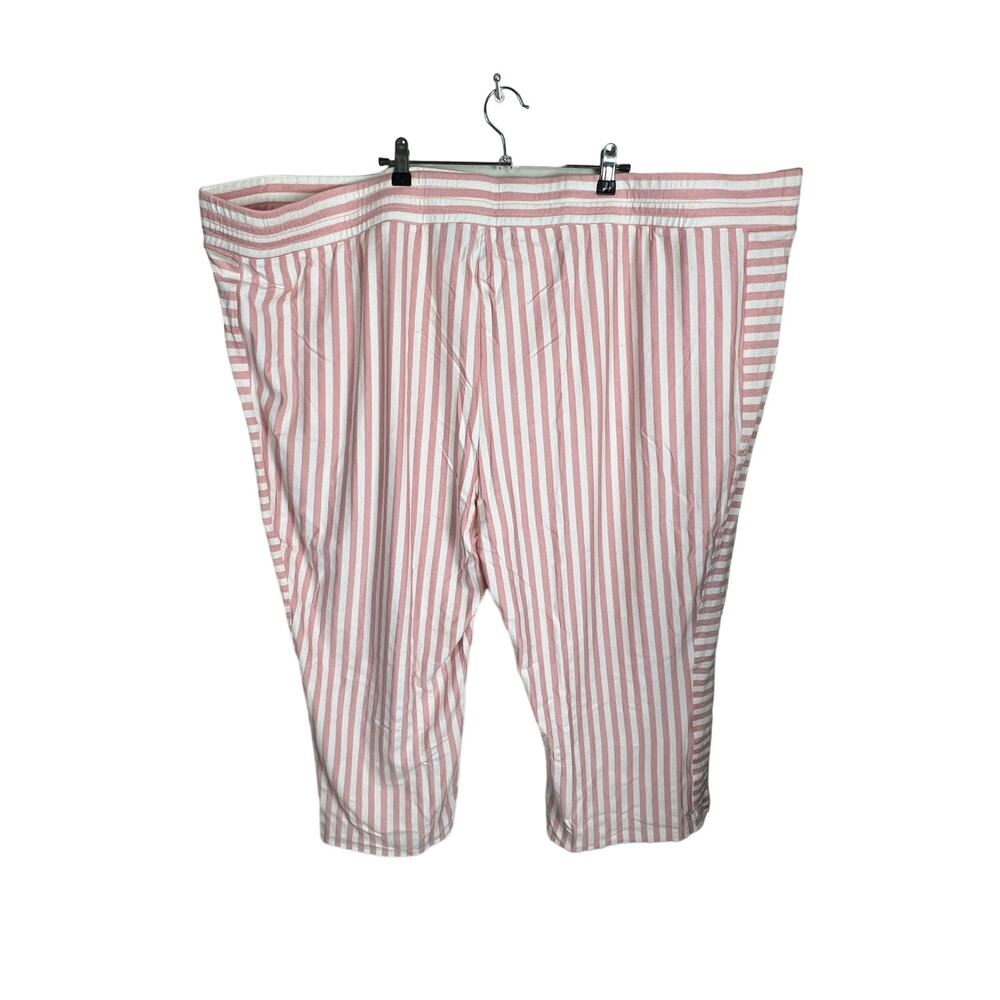 AnyBody Striped Textured Jersey Pull-On Pants NWOT ROSE PLUS SIZE 5X - Picture 5 of 7